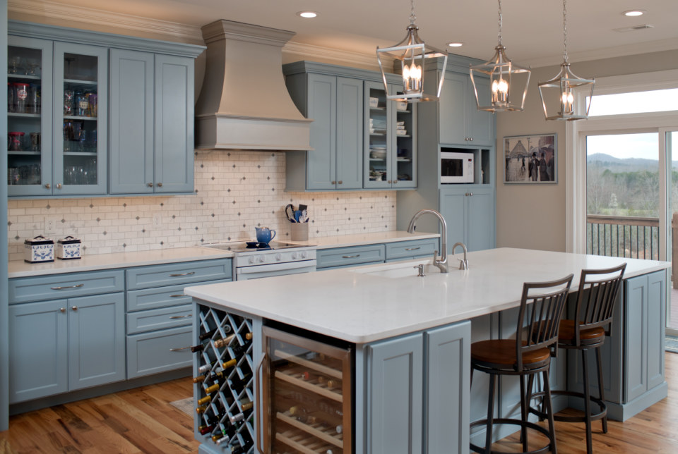 Door style: Benton Maple Color: Haze