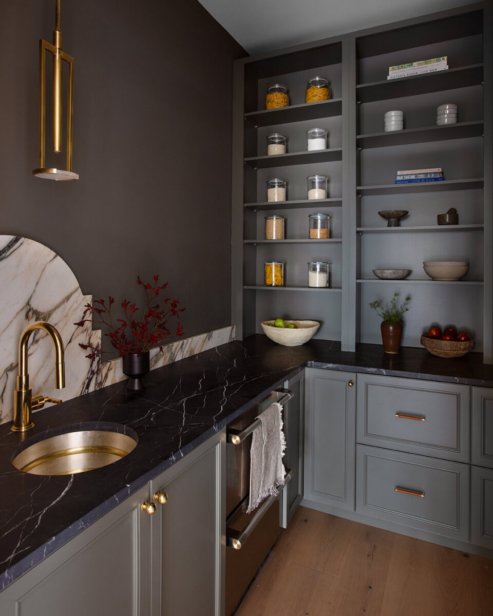 KITH Eudora Brighton Door in Thunder Created by Jilco Kitchen and Bath Photograph by Margaret Wright